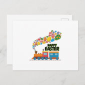 少年たちにイースターの卵を作る シーズンポストカード (正面/裏面)