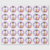 少年たちのかわいい誕生日 ラッピングペーパー (フラット)