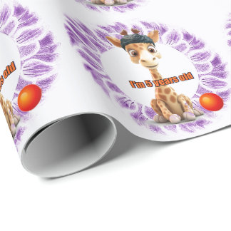 少年たちのかわいい誕生日 ラッピングペーパー