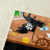 少年たちの海賊スカルの追加の名前 ビーチタオル (インサイチュ)