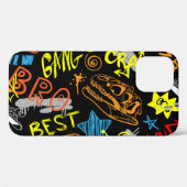 少年たちの落書き: 手描きのクールさ Case-Mate iPhoneケース (裏面 (横))