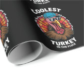 少年たちは群れの中クールで七面鳥に感謝する ラッピングペーパー (ロールコーナー)