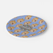 少年たち私はハムスターイースターパターンが大好き ペーパープレート (アングル)