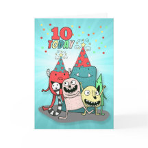 少年たち10誕生日青と赤の漫画のモンスター