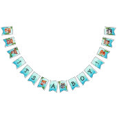 少年だ |ウッドランドの生き物の赤ちゃんシャワー バンティングフラッグ (全)