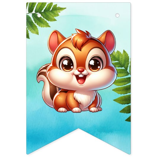 少年だ |ウッドランドの生き物の赤ちゃんシャワー バンティングフラッグ (第1の旗)