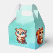 少年だ |ウッドランドの生き物の赤ちゃんシャワー フェイバーボックス (裏面サイド)