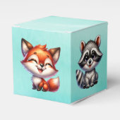 少年だ |ウッドランドの生き物の赤ちゃんシャワー フェイバーボックス (正面サイド)