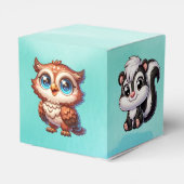 少年だ |ウッドランドの生き物の赤ちゃんシャワー フェイバーボックス (裏面サイド)