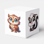 少年だ |ウッドランドの生き物の赤ちゃんシャワー フェイバーボックス (裏面サイド)