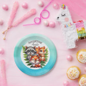 少年だ |ウッドランドの生き物の赤ちゃんシャワー ペーパープレート (パーティー)