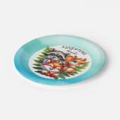 少年だ |ウッドランドの生き物の赤ちゃんシャワー ペーパープレート (アングル)