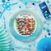 少年だ |ウッドランドの生き物の赤ちゃんシャワー ペーパープレート (パーティー)