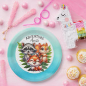 少年だ |ウッドランドの生き物の赤ちゃんシャワー ペーパープレート (パーティー)