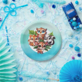 少年だ |ウッドランドの生き物の赤ちゃんシャワー ペーパープレート (パーティー)