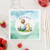 少年だ |ベビーと彼の犬の赤ちゃんシャワー (インサイチュ)