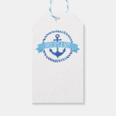 少年だ！ベビーシャワーメッセージカード ギフトタグ (正面)