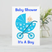 少年だ。日付のベビーシャワー招待状 招待状 (スタンド正面)