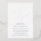 少年だ | 書道赤ちゃんシャワー 箔招待状 (正面)