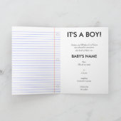 少年だ 案内状 (内部)