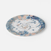 少年だ！水彩海中赤ちゃんシャワー ペーパープレート (アングル)