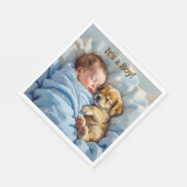 少年だ | 赤ちゃんシャワー スタンダードランチョンナプキン (角)