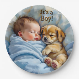 少年だ | 赤ちゃんシャワー ペーパープレート