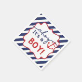 少年だ!赤航海のちゃんシャワーペーパーナプキン スタンダードカクテルナプキン (角)