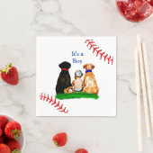 少年だ |野球をテーマにしたベビーシャワー スタンダードカクテルナプキン (インサイチュ)