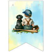 少年だ | 野球用ベビーシャワー バンティングフラッグ (第2の旗)