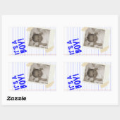 少年だ 長方形シール (シート)