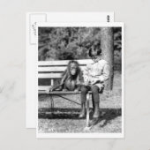 少年とオランウータン ヴィンテージ 国立動物園 ワシントン ポストカード (正面/裏面)