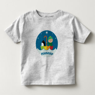 少年とペンギン失ったと友情を見つけた トドラーTシャツ