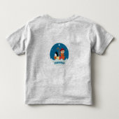 少年とペンギン失ったと友情を見つけた トドラーTシャツ (裏面)