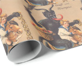 少年と一緒に馬に乗るクランパスズ ラッピングペーパー (ロールコーナー)