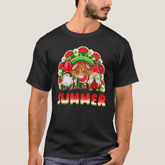少年と少女のための楽しいメロン・ノームの絵 Tシャツ (正面)