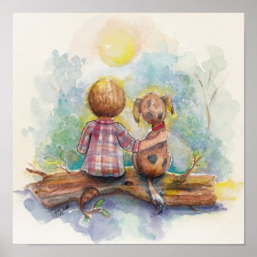 少年と彼の犬 ポスター (正面)