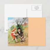 少年と松葉杖でクレア ポストカード (正面/裏面)