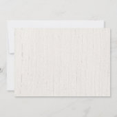 少年と森の動物のログハウス風の森の誕生日写真 招待状 (裏面)