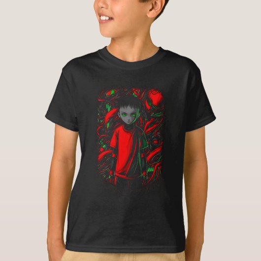 少年と機械たち Tシャツ (正面)