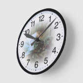 少年と犬たち ラウンド壁時計 (傾斜)