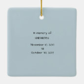 少年と犬のメモリアル セラミックオーナメント (裏面)