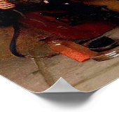 少年と犬のヴィンテージアートポスター ポスター (角)