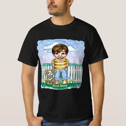 少年と犬のTシャツ Tシャツ (正面)