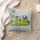 少年と犬 クッション (ブランケット)