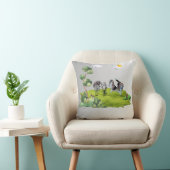 少年と犬 クッション (椅子)