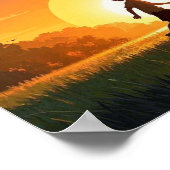 少年と犬　夕陽の下で ポスター (角)