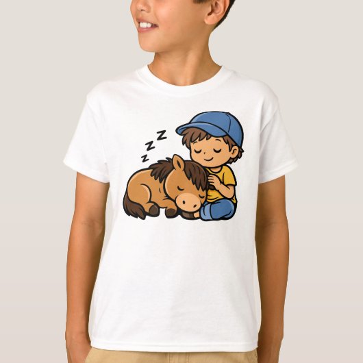 少年と馬 Tシャツ (正面)