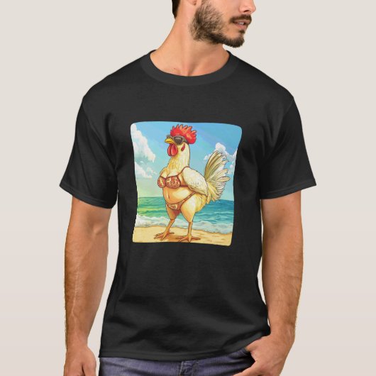 少年とGi用のビキニ水着のニワトリコスチューム Tシャツ (正面)