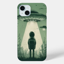 少年とUFO iPhone 15 MINIケース